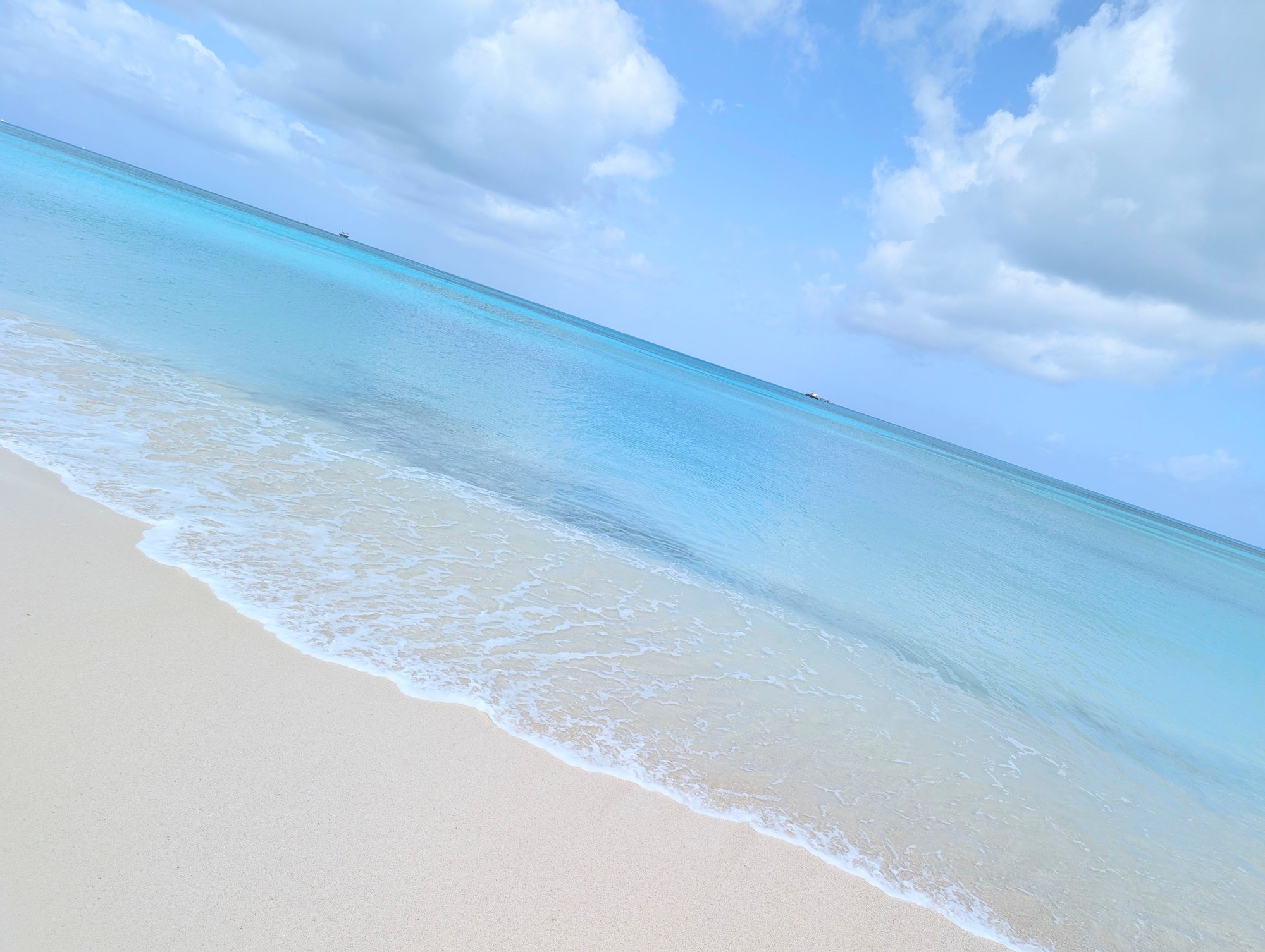 The water on Dickenson Bay