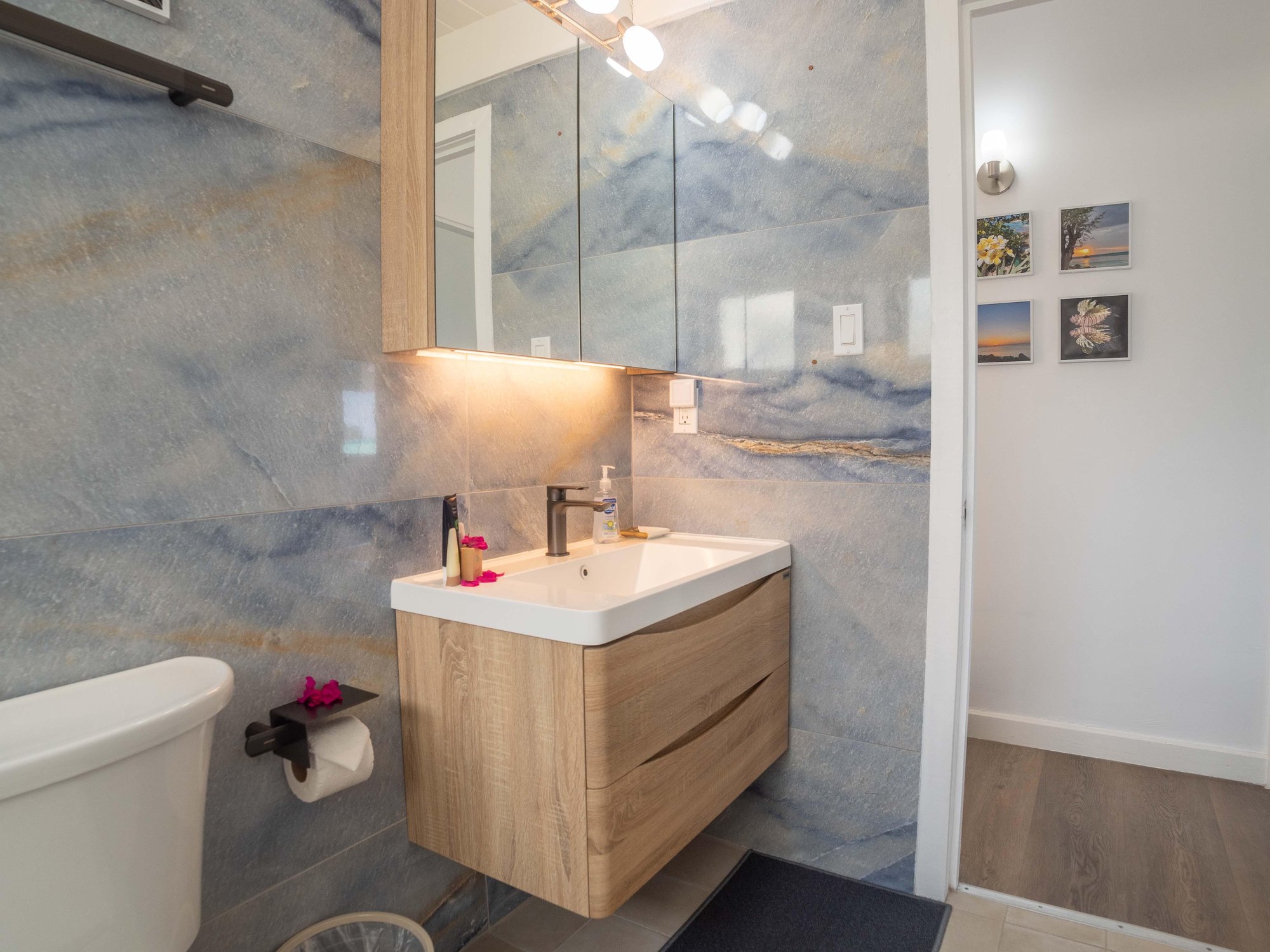 The bathroom