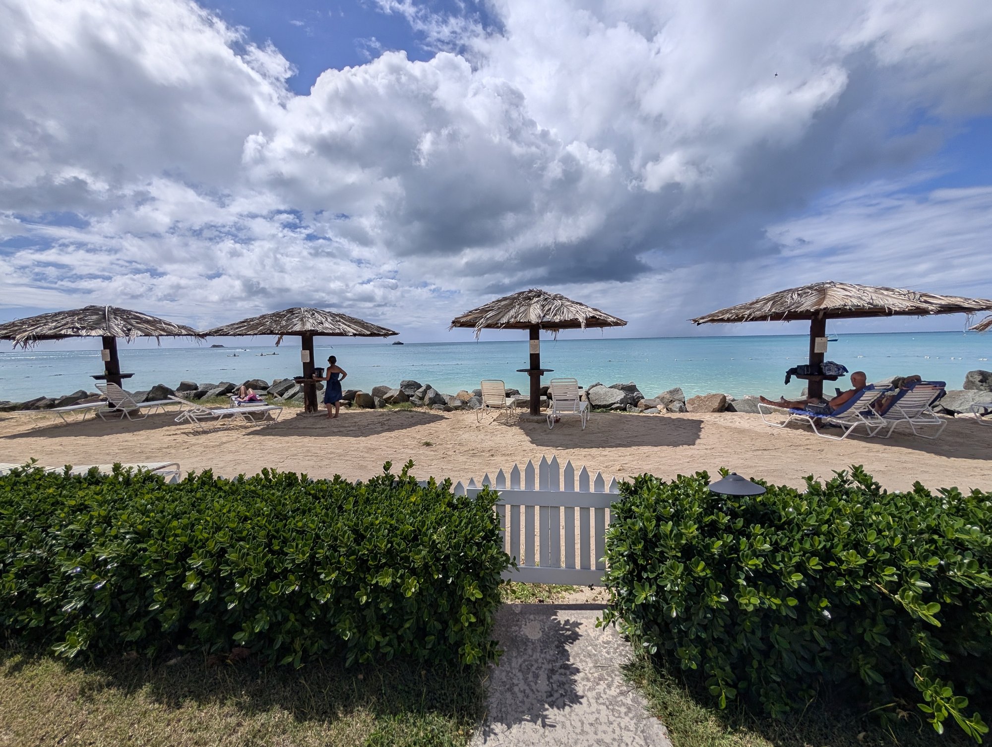 Through the garden gate: Dickenson Bay